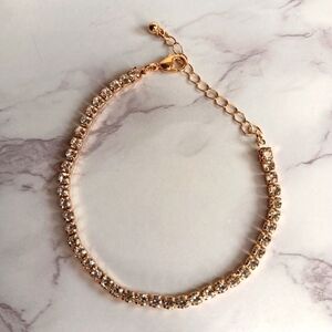 Crystal Gold Bracelet
